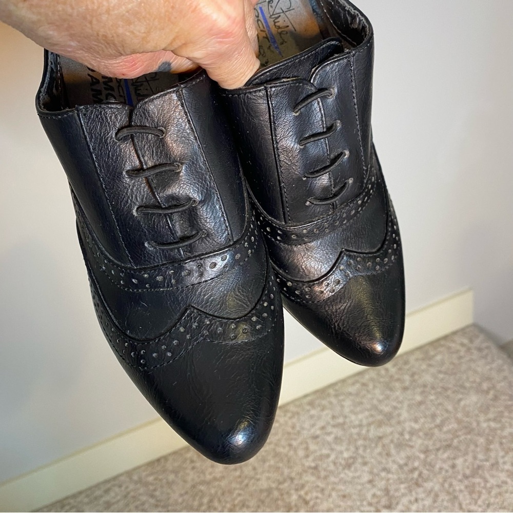LIFE STRIDE Black Xanti Brogue Booties Heel Velocity Memory Oxford Shooties 6.5 - Picture 7 of 11